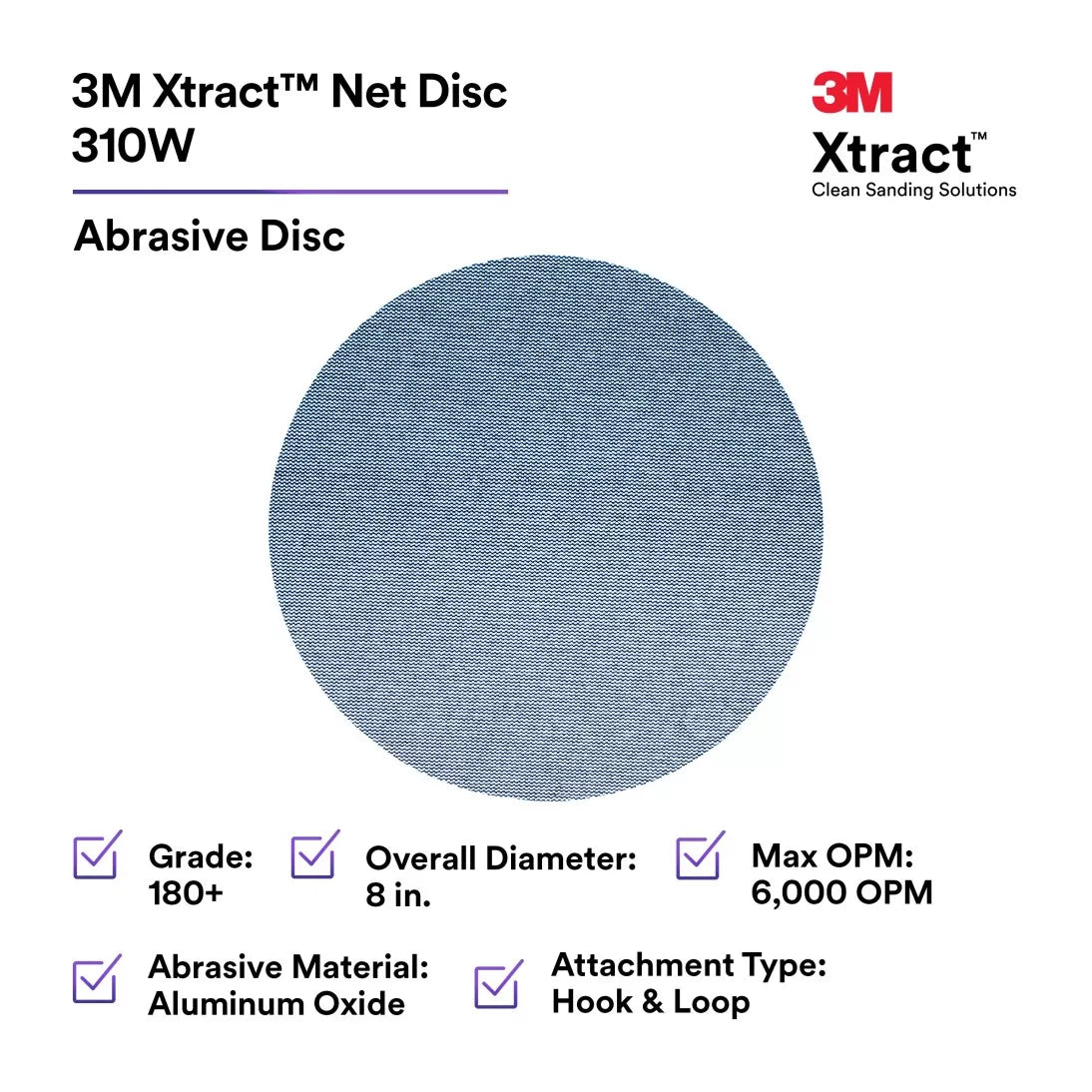 3M Xtract 8 Inch Net Disc